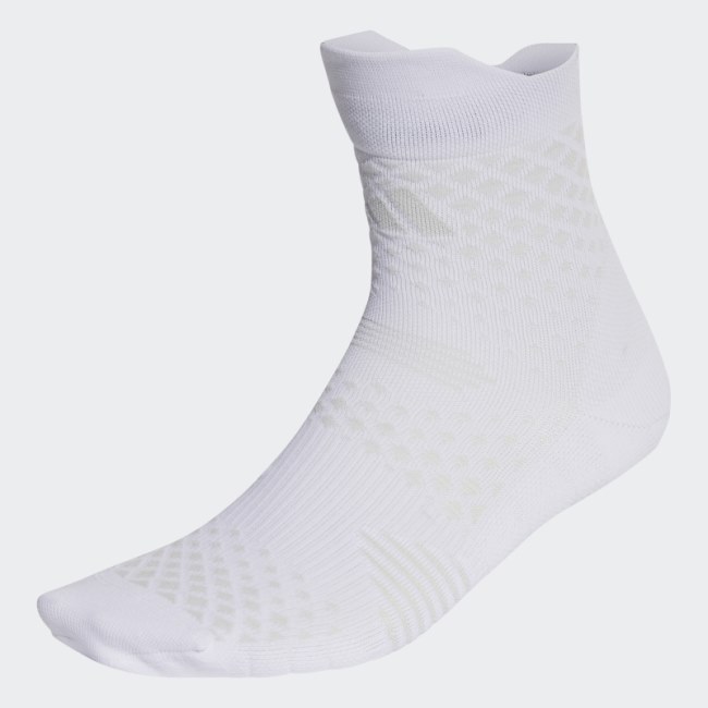 Adidas White Running x 4D HEAT.RDY Socks