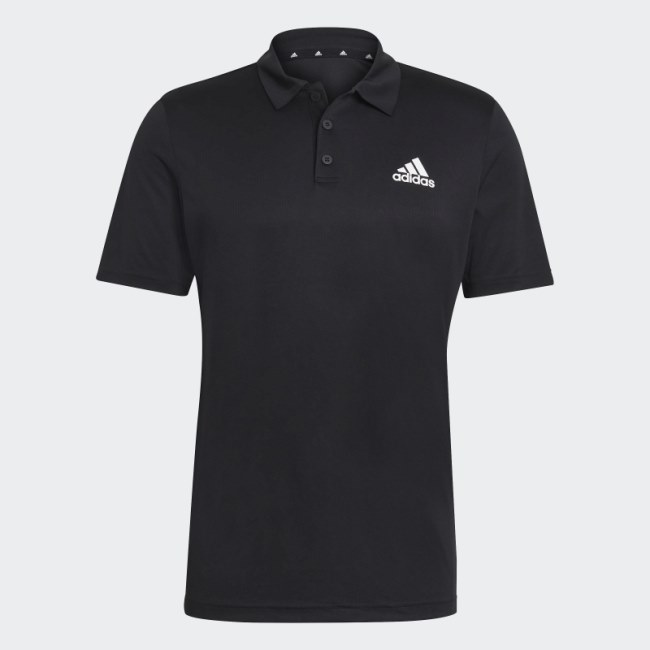 AEROREADY Designed To Move Sport Polo Shirt Black Adidas