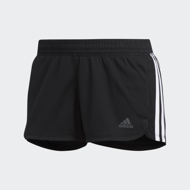 Adidas Pacer 3-Stripes Knit Shorts Black