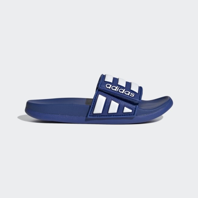 Adidas Adilette Comfort Adjustable Slides Royal Blue