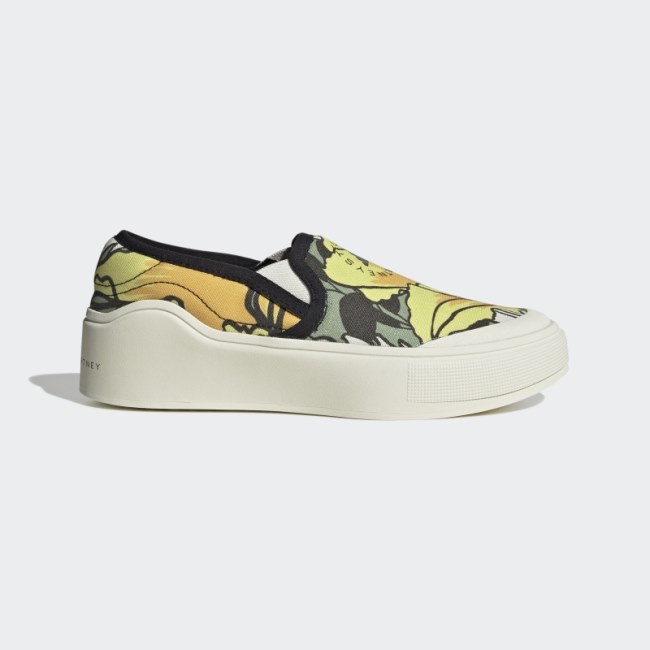 Tent Green Fashion Adidas by Stella McCartney Court Slip-On Shoes