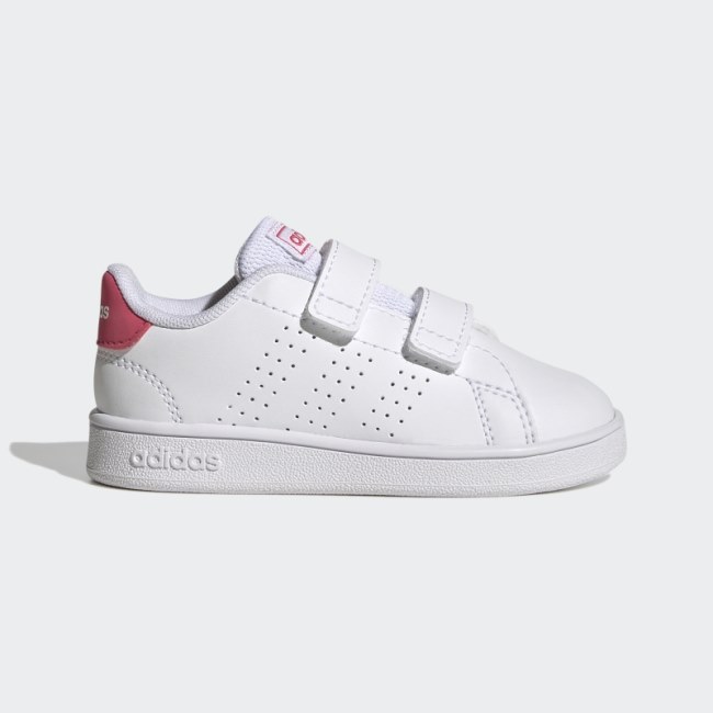Adidas Advantage Lifestyle Court Two Hook-and-Loop Shoes Real Pink