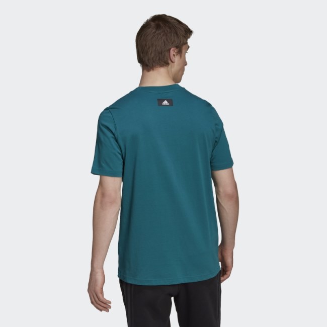 Teal Future Icons Logo Tee Adidas