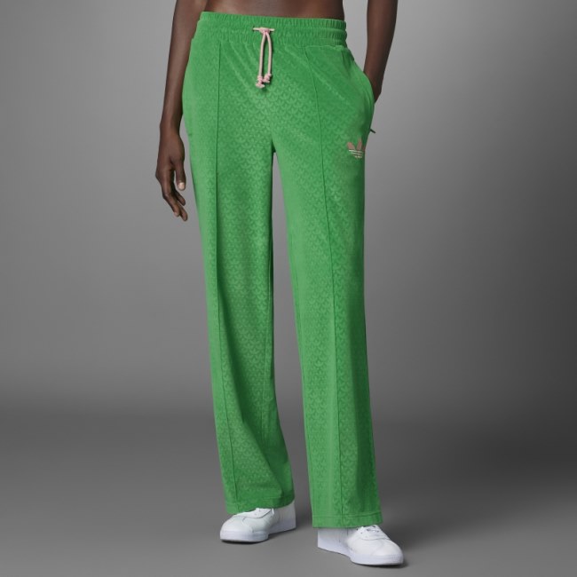 Adidas Adicolor Heritage Now Velour Pants Green