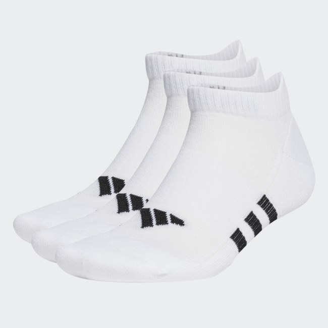 Performance Cushioned Low Socks 3 Pairs White Adidas