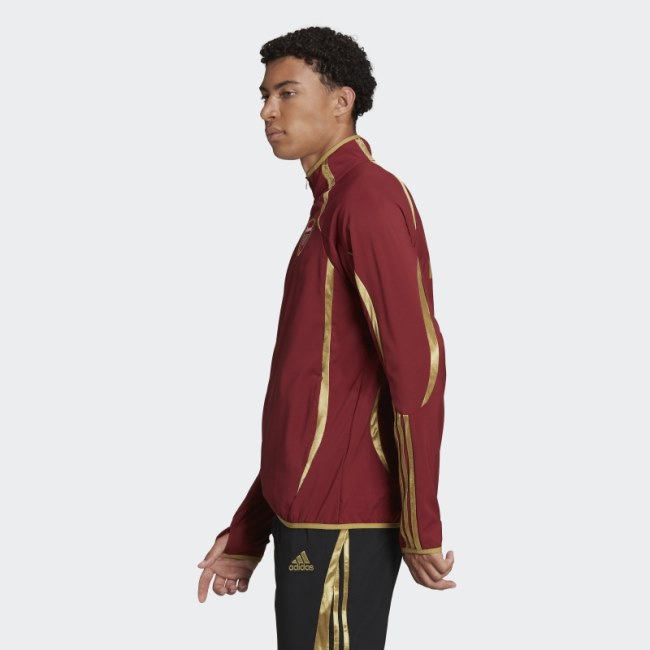 Adidas Arsenal Teamgeist Woven Jacket Noble Maroon