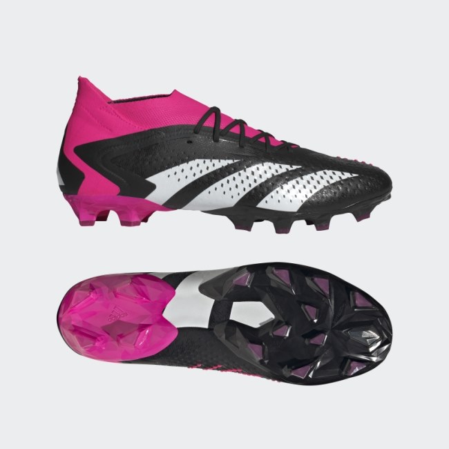 Adidas Black Predator Accuracy.1 Artificial Grass Boots