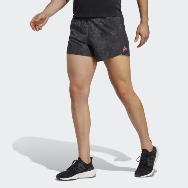 Adidas Black Adizero Split Shorts
