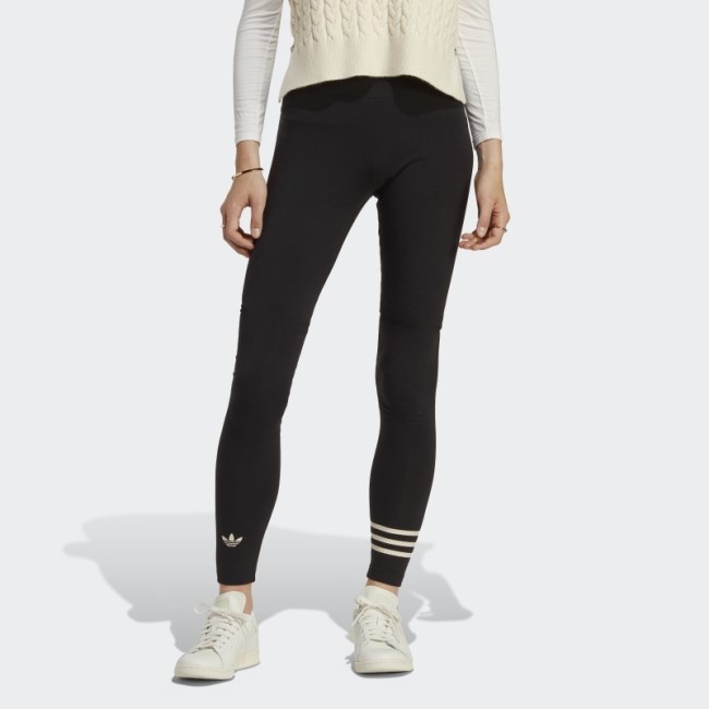 Black Adidas Adicolor Neuclassics Full Length Leggings (Plus Size)