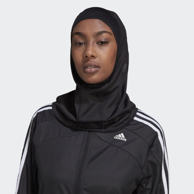 Adidas Run Icons 3-Stripes Sport Hijab Black