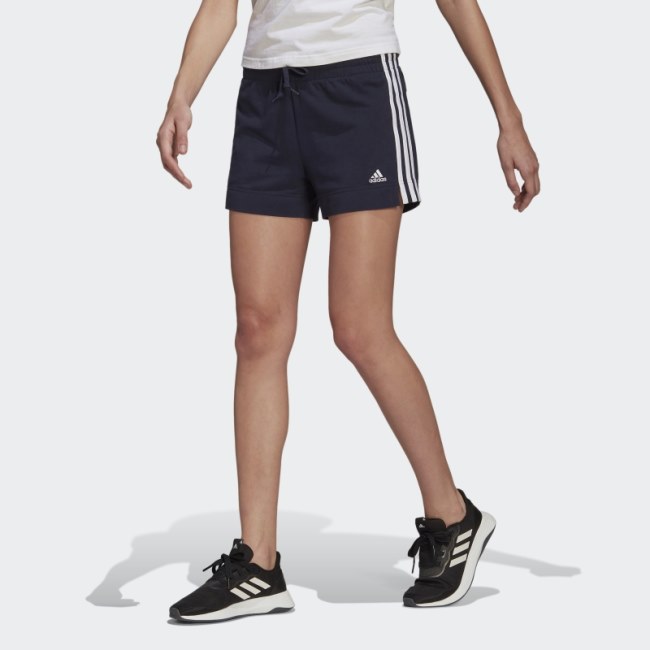 Adidas Essentials Slim 3-Stripes Shorts Ink