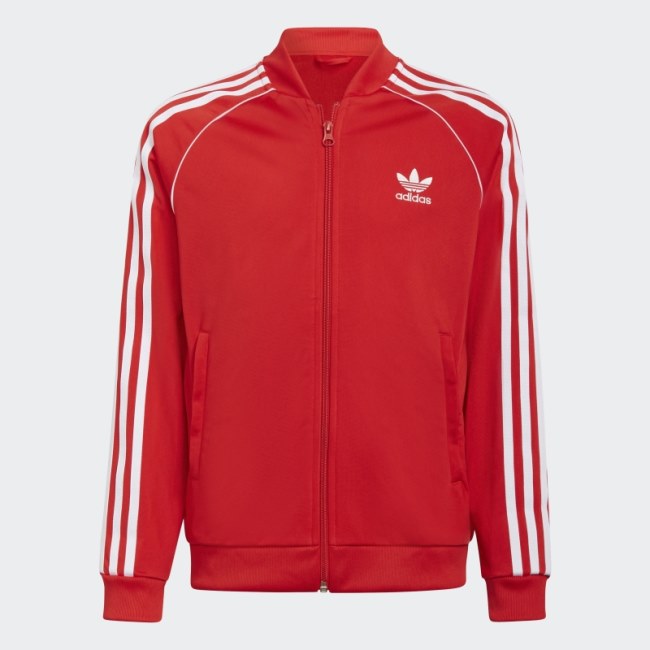 Adicolor SST Track Top Red Adidas