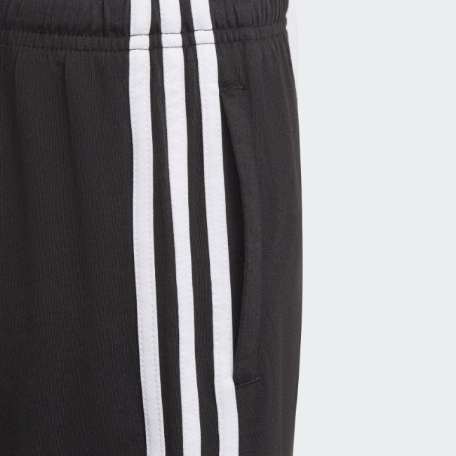 Black Adidas Essentials 3-Stripes Shorts Hot