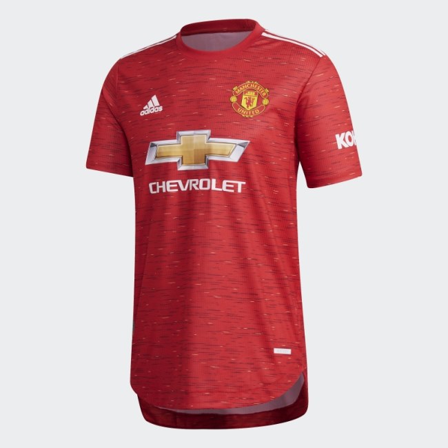 Adidas Manchester United 20/21 Home Authentic Jersey Real Red