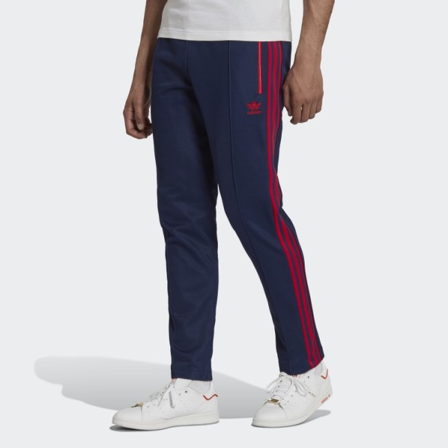 White Adidas Beckenbauer Track Pants