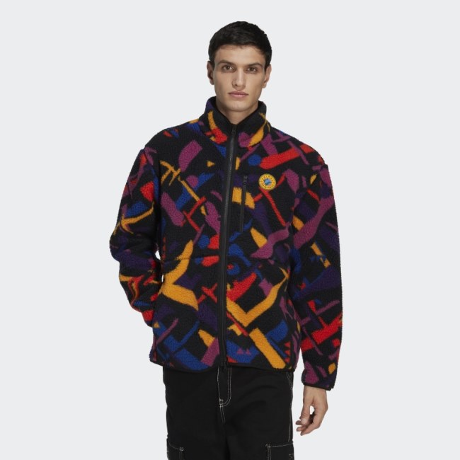 Wander Hour Full-Zip Printed Fleece Jacket Adidas Multicolor