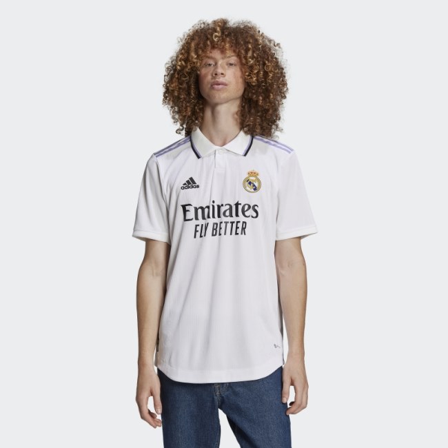Real Madrid 22/23 Home Authentic Jersey Adidas White