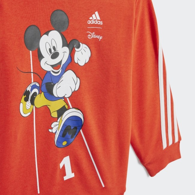 Red Adidas x Disney Mickey Mouse Jogger