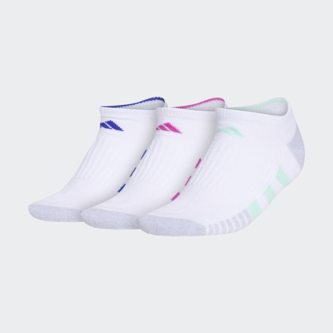 Adidas Cushioned 3 No-Show Socks 3 Pairs Mint