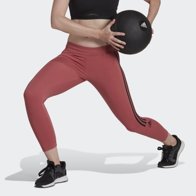 AEROREADY Designed to Move Cotton-Touch 7/8 Leggings Red Adidas