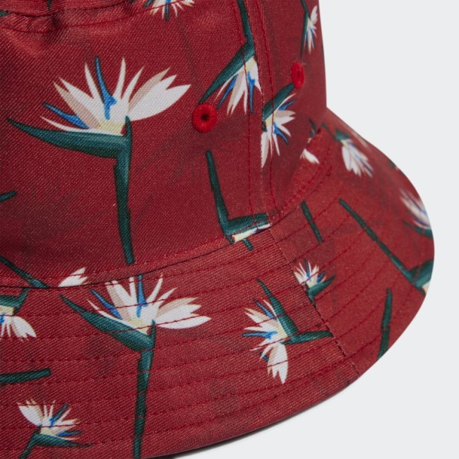 Red Adidas Thebe Magugu Bucket Hat