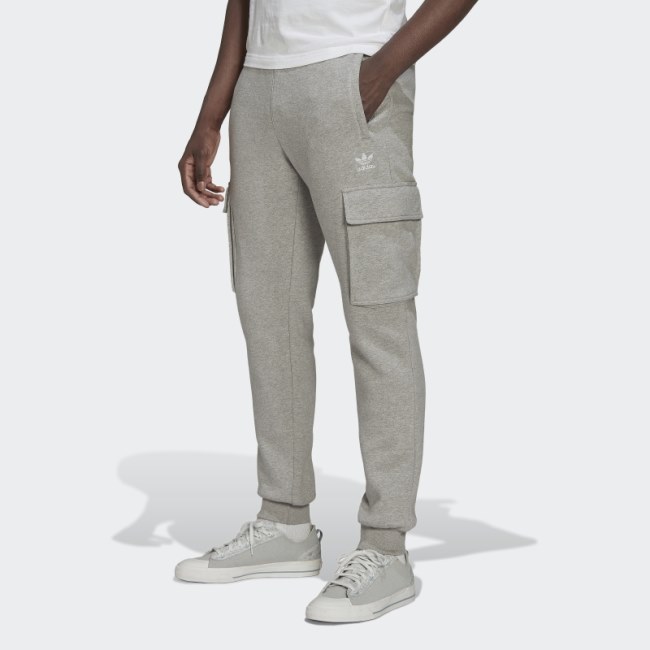 Medium Grey Adicolor Essentials Trefoil Cargo Pants Adidas