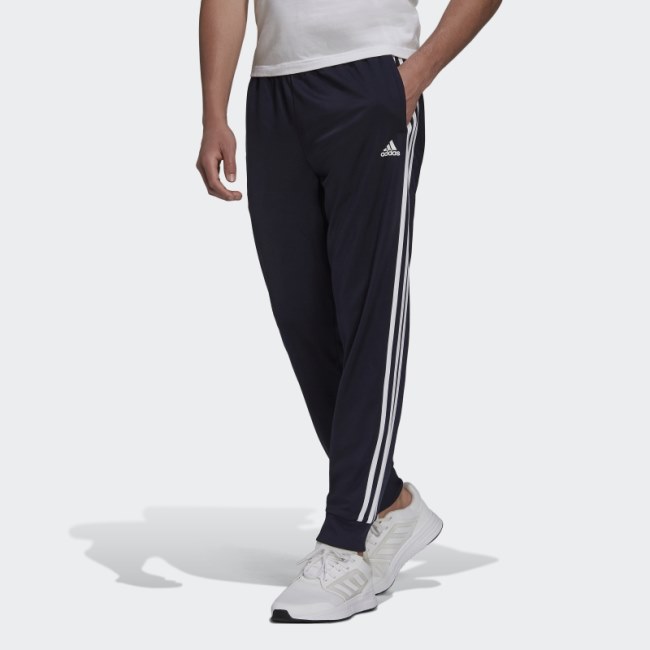 Adidas Essentials Warm-Up Tapered 3-Stripes Track Pants Ink