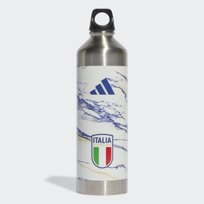 White Adidas Italy Steel Water Bottle