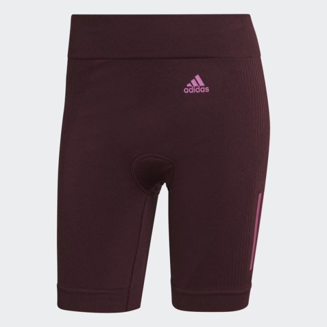 Maroon Adidas Indoor Cycling Shorts