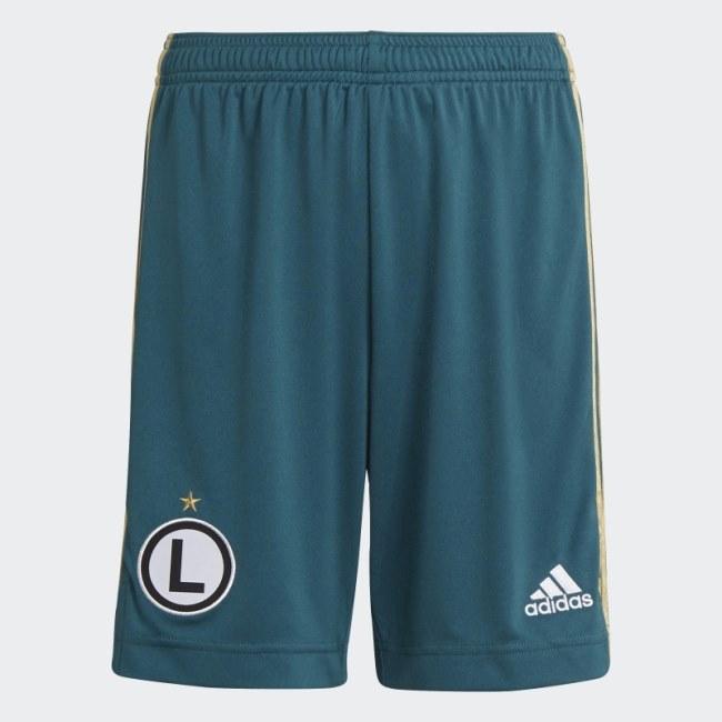 Legia Warsaw 21/22 Home Shorts Adidas Mystery Green