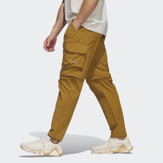 Bronze Adicross Zip-Off Golf Pants Adidas