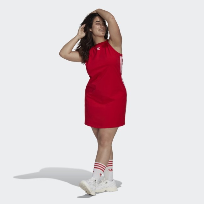 Adidas Adicolor Classics Tight Summer Dress (Plus Size) Scarlet