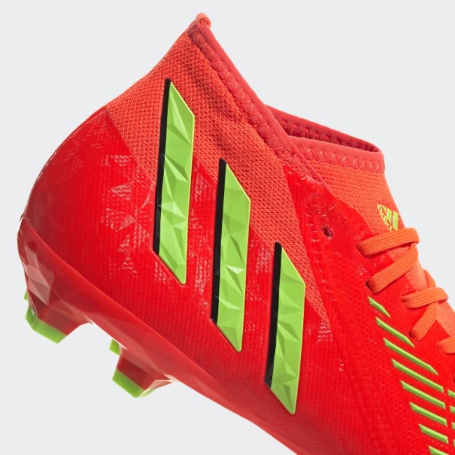 Red Predator Edge.2 Firm Ground Soccer Cleats Adidas