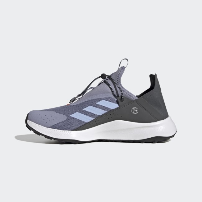 Silver Violet Adidas Terrex Voyager 21 Slip-On HEAT.RDY Travel Shoes