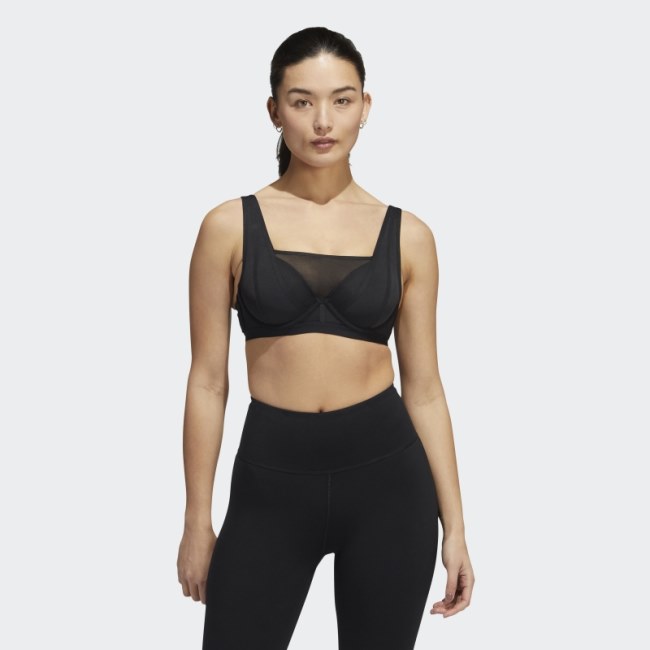 Black TLRD Impact Luxe Training High-Support Bra Adidas