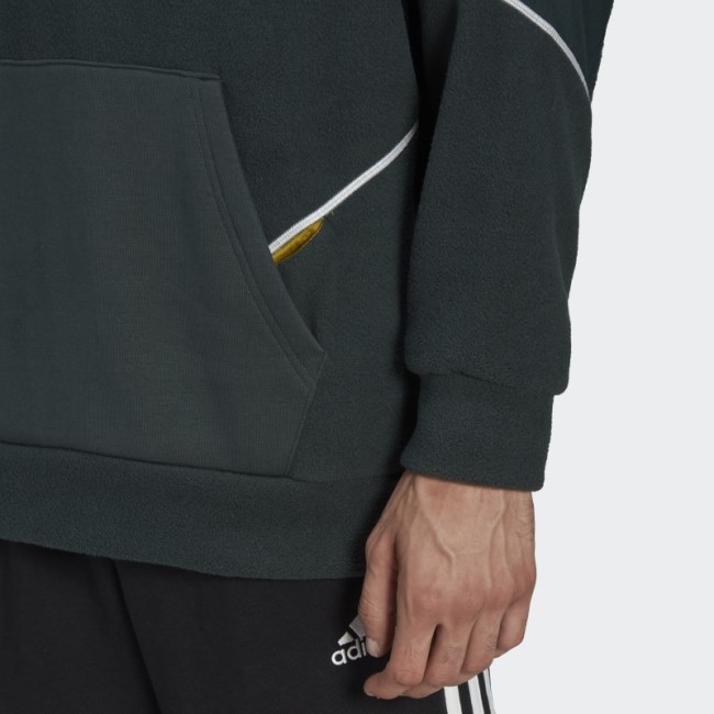 Green Adidas Essentials Reflect in the Dark Polar Fleece Hoodie