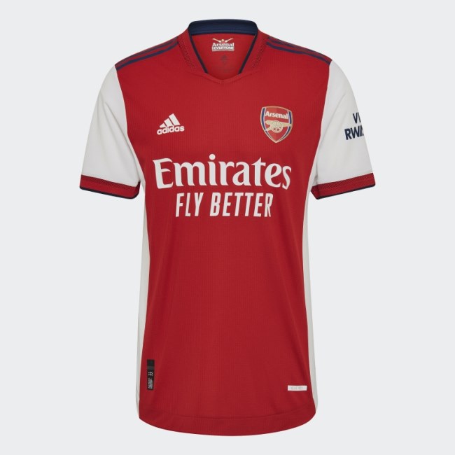 White Arsenal 21/22 Home Authentic Jersey Adidas