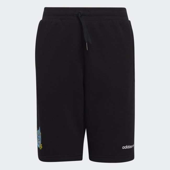 Black Graphic Stoked Beach Shorts Adidas