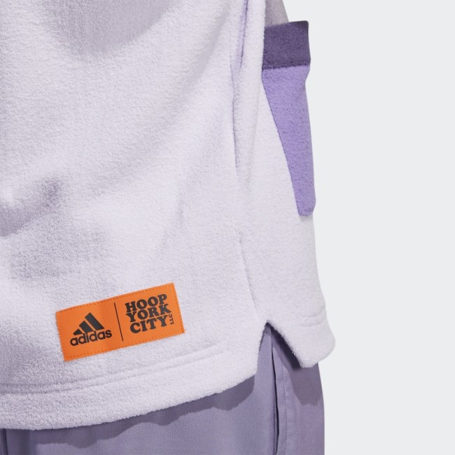 Purple Tint Adidas Hoop York City Shooting Shirt