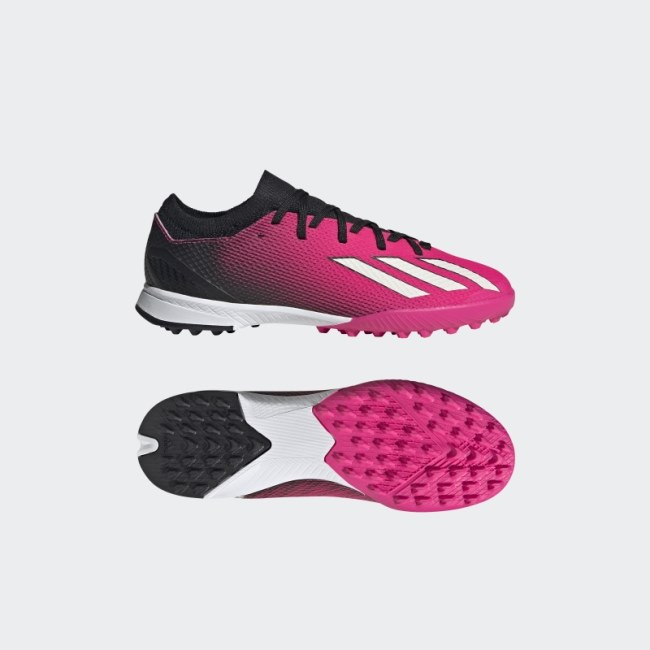 Pink Adidas X Speedportal.3 Turf Shoes