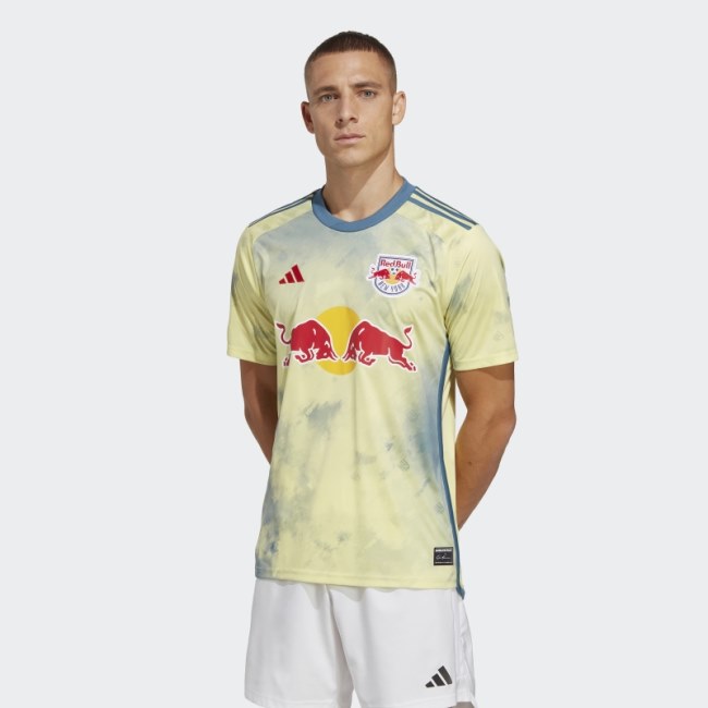 Adidas Pearl Citrine New York Red Bulls 23/24 Home Jersey