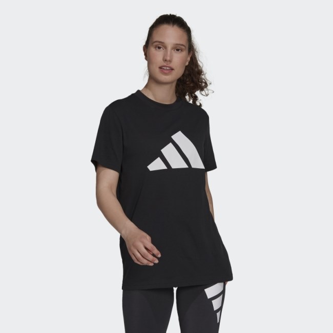 Adidas Sportswear Future Icons Logo Graphic Tee Fashion Black