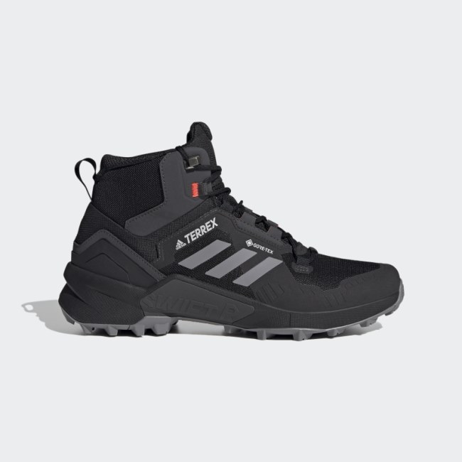 Black Adidas Terrex Swift R3 Mid GORE-TEX Hiking Shoes