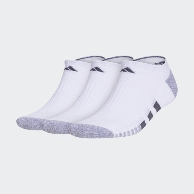 White Cushioned No-Show Socks 3 Pairs Adidas