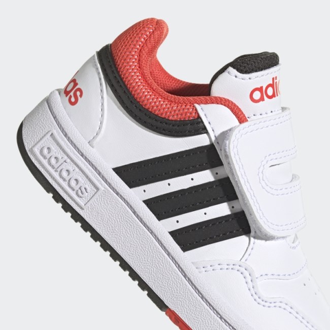 Adidas White Hoops Shoes