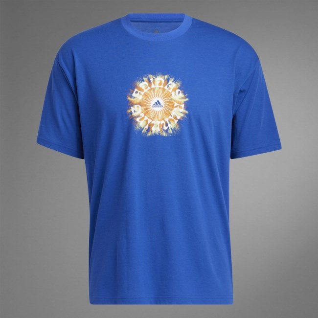 Royal Blue Adidas Running Graphic T-Shirt (Gender Neutral)