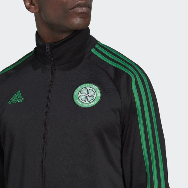 Adidas Black Celtic FC DNA Track Top