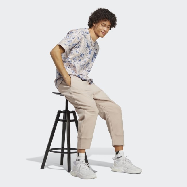 Taupe Adidas x Parley 7/8 Pants (Gender Neutral) Fashion