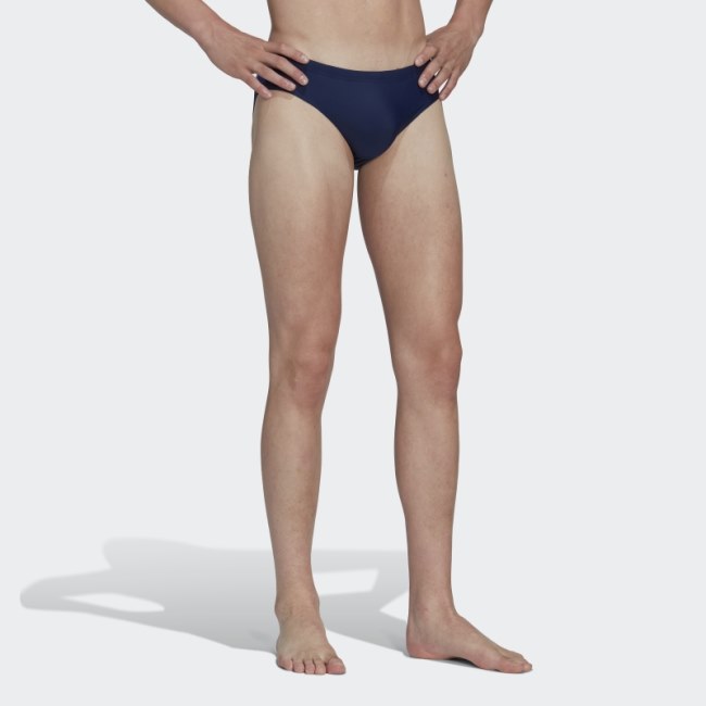 Navy Blue Colorblock Swim Trunks Adidas