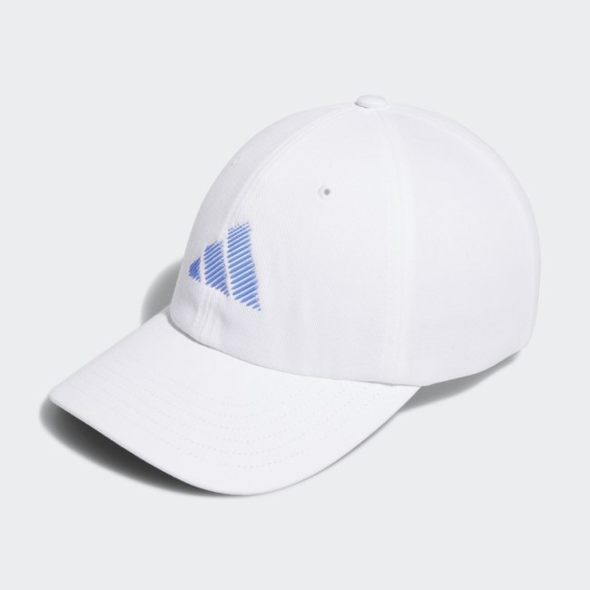 White Adidas Criscross Golf Hat